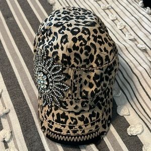 Leopard Embellished Cap
